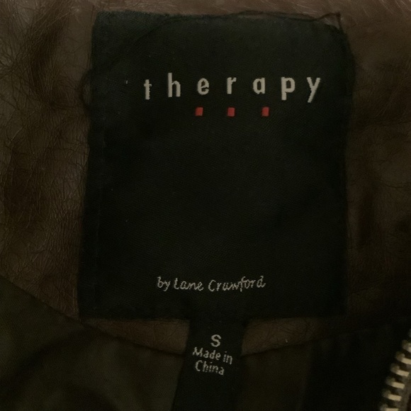 Therapy Women’s street wear motto bikercore small festival faux leather jacket - Picture 5 of 12